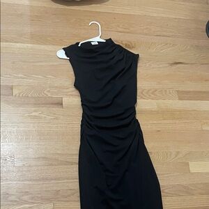 Abercrombie & Fitch Black Midi Dress